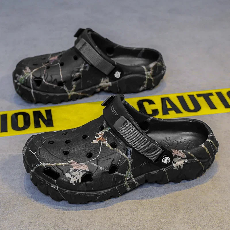Men's Camouflage Outdoor Clogs – All-Terrain Comfort