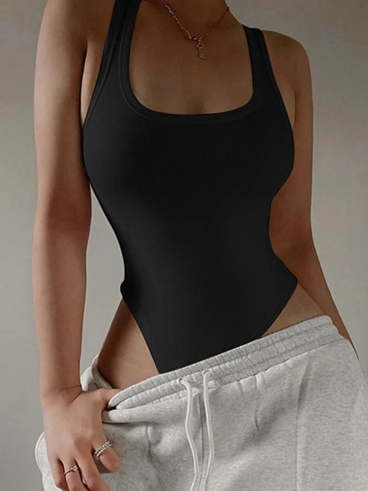 LuxeCurve Ribbed Knit Bodysuit