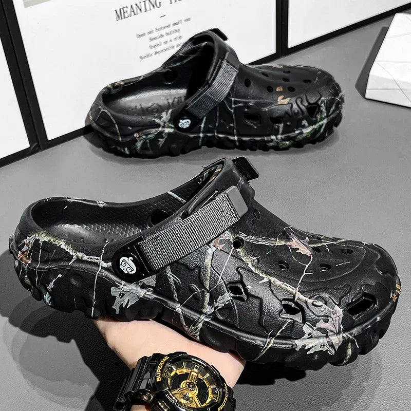 Men's Camouflage Outdoor Clogs – All-Terrain Comfort