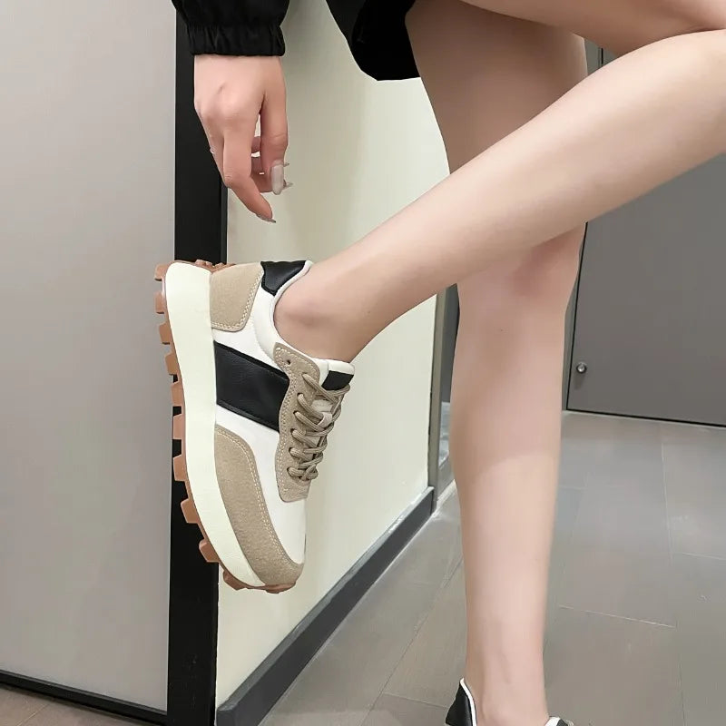 Women’s Chunky Retro Sneakers – Casual Comfort Running Shoes