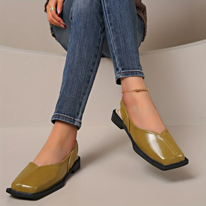 Virelli™ ModStep – Square Toe Slingback Flats