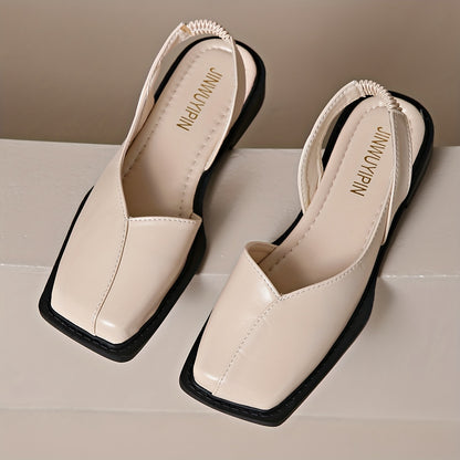 Virelli™ ModStep – Square Toe Slingback Flats