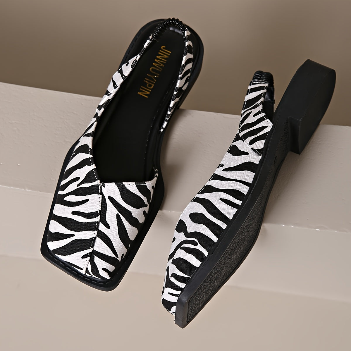 Virelli™ ModStep – Square Toe Slingback Flats