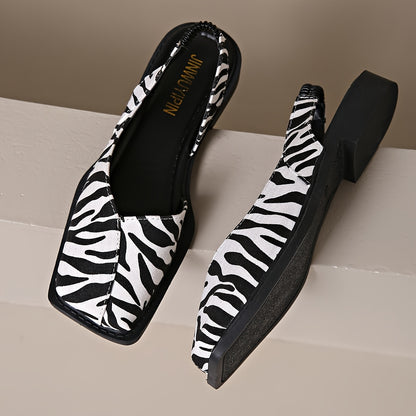 Virelli™ ModStep – Square Toe Slingback Flats