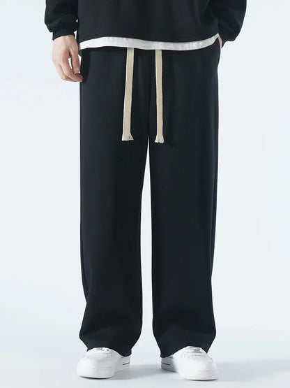 Neutral Streetwear Cotton Pants