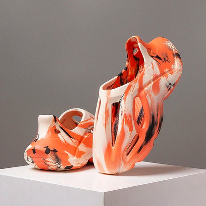 MarbledFlow Clogs