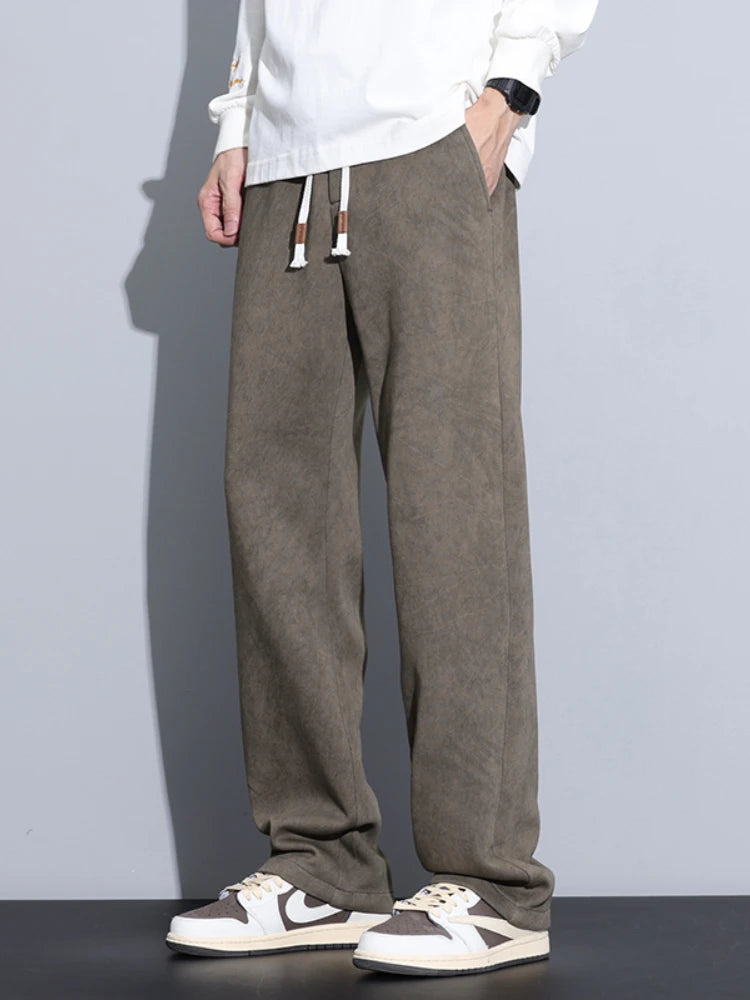 Korean Style Men’s Straight-Leg Casual Pants