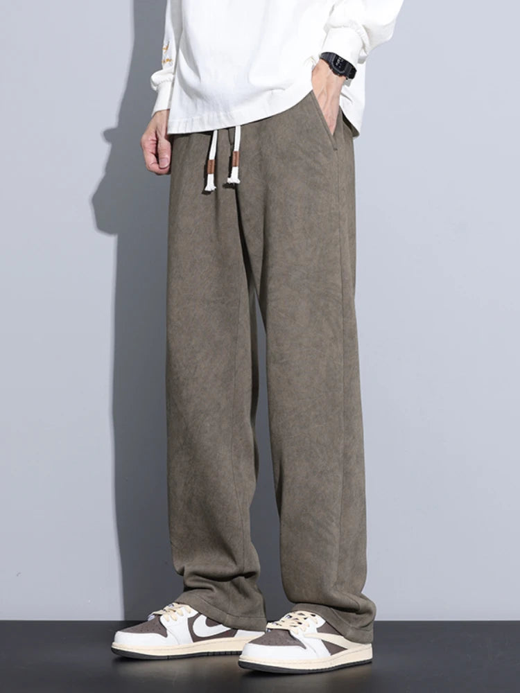 Korean Style Men’s Straight-Leg Casual Pants